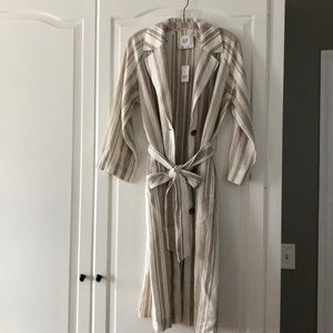 NWT linen/ rayon/ viscose striped duster from GAP!